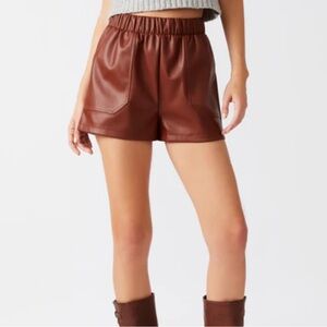 Steve Madden Faux The Record Shorts